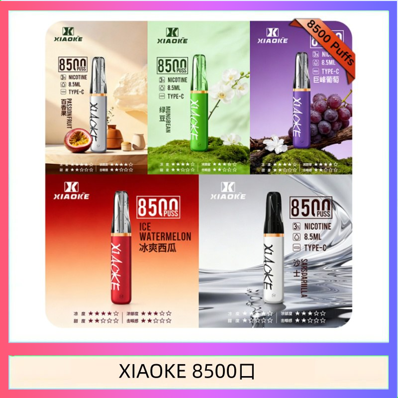 XIAOKE8500口 梟客XIAOKE一次性電子菸拋棄式8500口